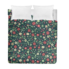 Flowering-branches-seamless-pattern Duvet Cover Double Side (full/ Double Size) by Zezheshop