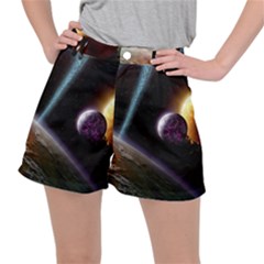 Planets In Space Ripstop Shorts by Sapixe