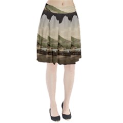 Ponale Road, Garda, Italy  Pleated Skirt by ConteMonfrey