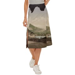 Ponale Road, Garda, Italy  Midi Panel Skirt by ConteMonfrey
