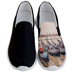Black Several Boats - Colorful Italy  Men s Lightweight Slip Ons by ConteMonfrey