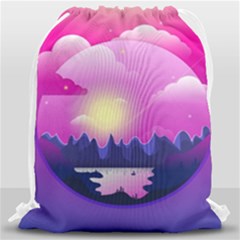 Landscape Illustration Illustrator Drawstring Bag (large) by Wegoenart