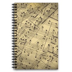 Vintage Background Music Nuts Sheet Music 5 5  X 8 5  Notebook by Wegoenart