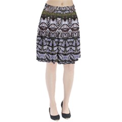 Liberty Inspired Embroidery Iv Pleated Skirt by kaleidomarblingart
