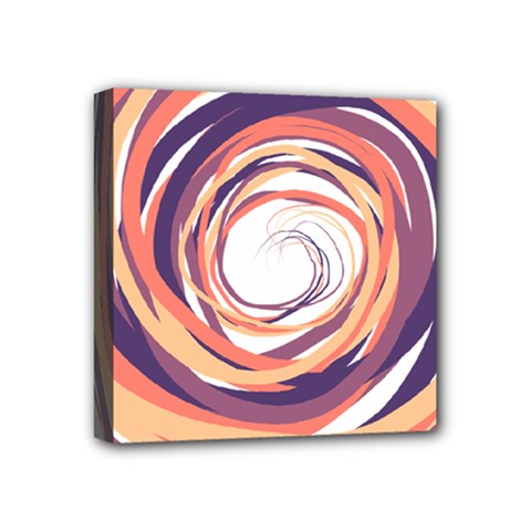 Illustration Colorful Yellow Purple Orange Mini Canvas 4  X 4  (stretched) by Wegoenart