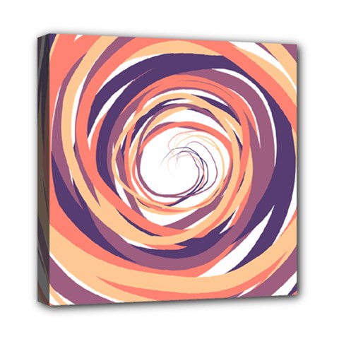 Illustration Colorful Yellow Purple Orange Mini Canvas 8  X 8  (stretched) by Wegoenart
