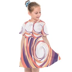 Illustration Colorful Yellow Purple Orange Kids  Sailor Dress by Wegoenart
