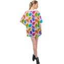 Pattern Illustration Background Abstract Leaves To Dye Oversized Chiffon Top View2