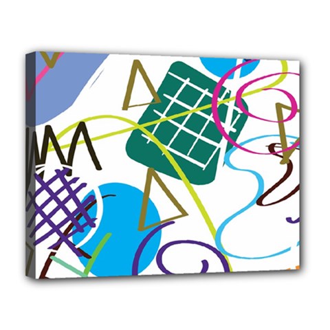 Abstract Pattern Canvas 14  X 11  (stretched) by Wegoenart