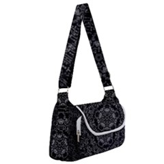 Illustration Black White Rosette Mandala Ornament Wallpaper Multipack Bag by Wegoenart