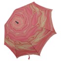 Illustration Graphic Pattern Texrure Pink Maeble Hook Handle Umbrellas (Small) View2