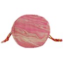 Illustration Graphic Pattern Texrure Pink Maeble Drawstring Bucket Bag View3