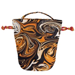 Illustration Abstract Pattern Modern Art Design Fantasy Surreal Drawstring Bucket Bag by Wegoenart