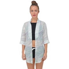 Illustration Marble Texture Marble Painting Open Front Chiffon Kimono by Wegoenart