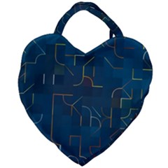 Illustration Abstract Art Artistic Celebration Giant Heart Shaped Tote by Wegoenart