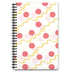 Line Patter Dots Dot Lines Decorative 5 5  X 8 5  Notebook by Wegoenart