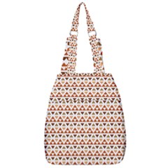 Illustration Geometric Tribal Pattern Design Center Zip Backpack by Wegoenart