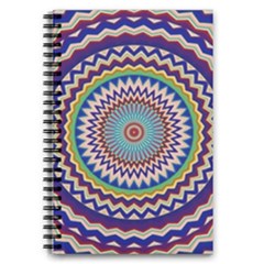 Illustration Kaleidoscope Geometric Circles 5 5  X 8 5  Notebook by Wegoenart