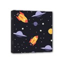 Cosmos Rocket Spaceships Ufo Mini Canvas 4  x 4  (Stretched) View1