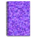 Illustration Purple Triangle Purple Background 5.5  x 8.5  Notebook View1