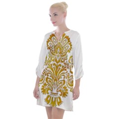 Im Fourth Dimension Colour 53 Open Neck Shift Dress by imanmulyana