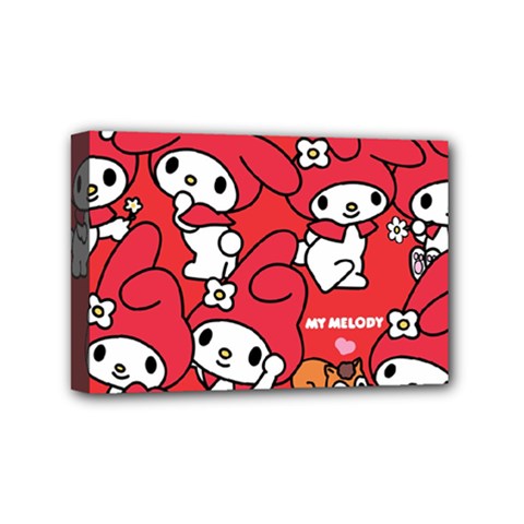 Rabbit Background Cartoon Mini Canvas 6  X 4  (stretched) by Sudhe