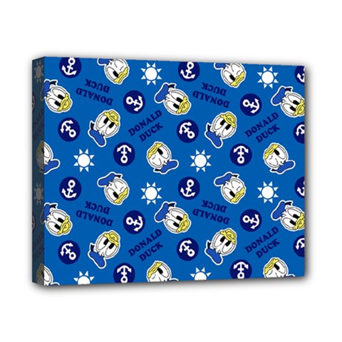 Illustration Duck Cartoon Background Canvas 10  X 8  (stretched) by Sudhe