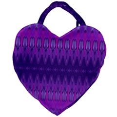 Illustration Purple Abstract Wallpaper Pattern Abstract Giant Heart Shaped Tote by Sudhe