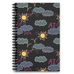 Illustration Cloud Computing Pattern 5 5  X 8 5  Notebook by Wegoenart