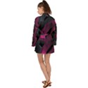 Hexagon Geometric Art Design Long Sleeve Kimono View2