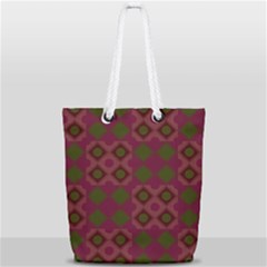 Illustration Background Abstract Pattern Texture Design Full Print Rope Handle Tote (small) by danenraven