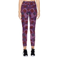 Illustration Art Background Pattern Texture Design Pocket Leggings  by danenraven