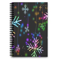 Snowflakes Lights 5 5  X 8 5  Notebook by artworkshop