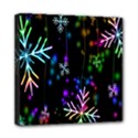 Snowflakes Lights Mini Canvas 8  x 8  (Stretched) View1