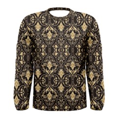 Vintage Batik Art Architecture Pattern Men s Long Sleeve Tee by Ravend