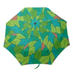Leaves Pattern Autumn Background Folding Umbrellas by Ravend