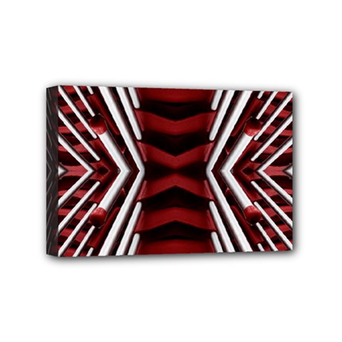 Abstract Pattern Mini Canvas 6  X 4  (stretched) by Ravend