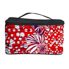 Leaf Red Point Flower White Cosmetic Storage by Ravend