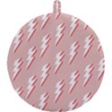 Thunder Flash Abstract Texture Art Round Trivet View1