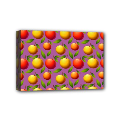 Illustration Fruit Pattern Seamless Mini Canvas 6  X 4  (stretched) by Ravend