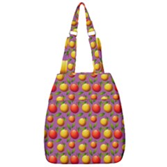 Illustration Fruit Pattern Seamless Center Zip Backpack by Ravend