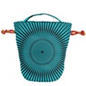 Illusion Geometric Background Drawstring Bucket Bag View1
