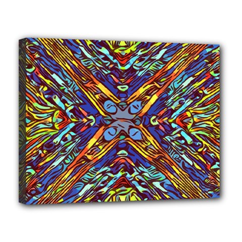 Mosaic Pattern Background Canvas 14  X 11  (stretched) by Ravend