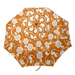 Orange Floral Walls  Folding Umbrellas by ConteMonfrey