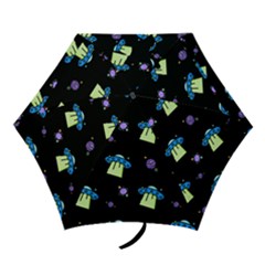 Illustration Cosmos Cosmo Rocket Spaceship Ufo Mini Folding Umbrellas by danenraven