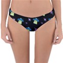 Illustration Cosmos Cosmo Rocket Spaceship Ufo Reversible Hipster Bikini Bottoms View3