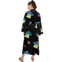 Illustration Cosmos Cosmo Rocket Spaceship Ufo Maxi Kimono View2