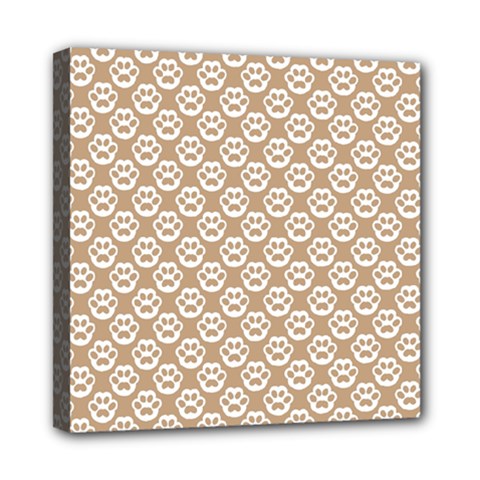 Brown Little Paws - Cute Cat Lover  Mini Canvas 8  X 8  (stretched) by ConteMonfrey