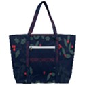 Merry Christmas  Frame Flora Zip Up Canvas Bag View3