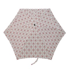 Christmas Pattern Red Stars Mini Folding Umbrellas by artworkshop